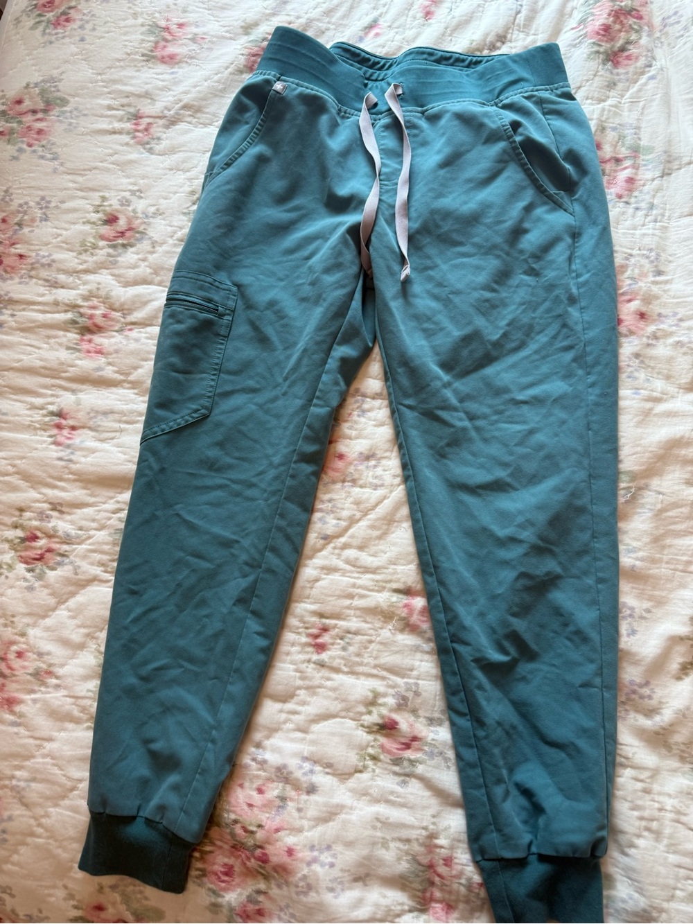 Figs Teal Drawstring Jogger Pants for Men